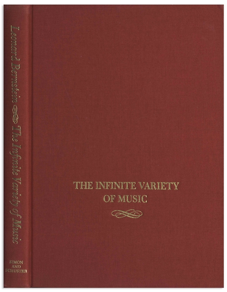 Leonard Bernstein Signed First Edition of His Musical Memoir, ''The Infinite Variety of Music''